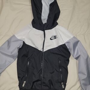 Nike Black and White Windbreaker Jacket